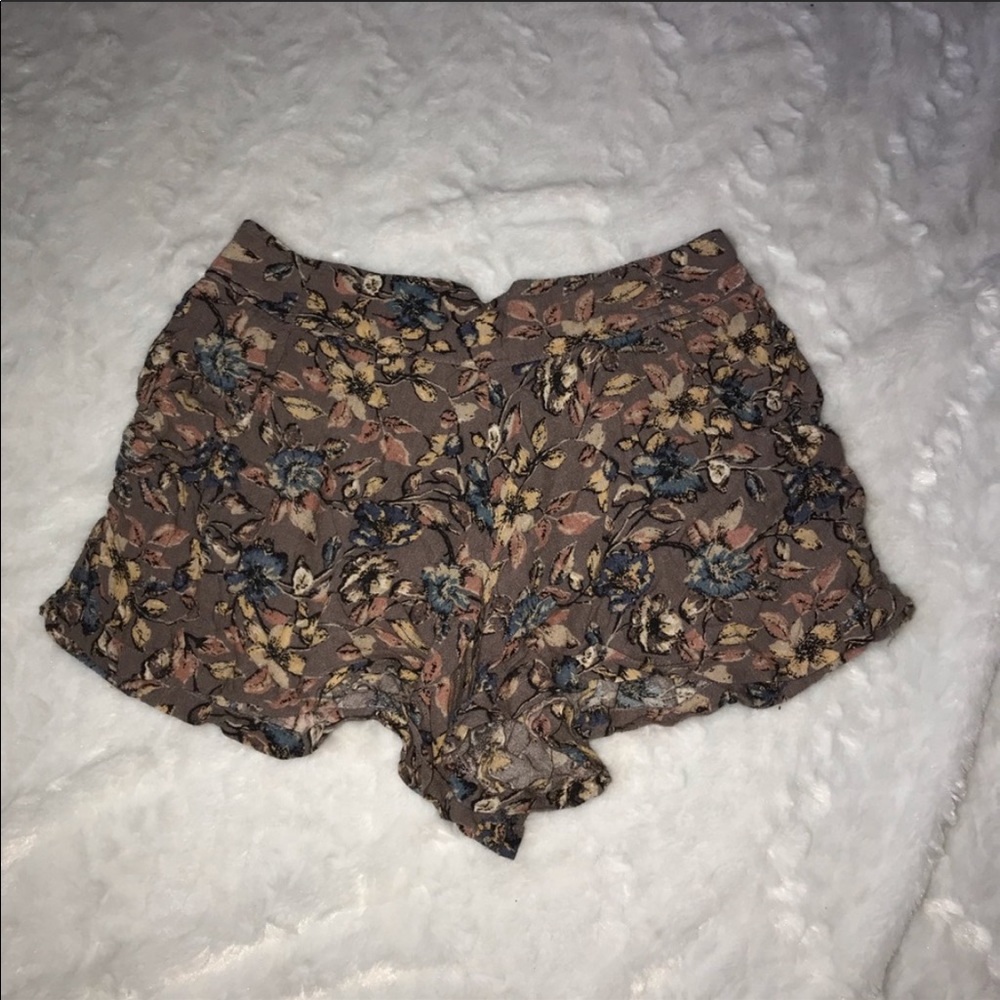 Free People flowy floral shorts